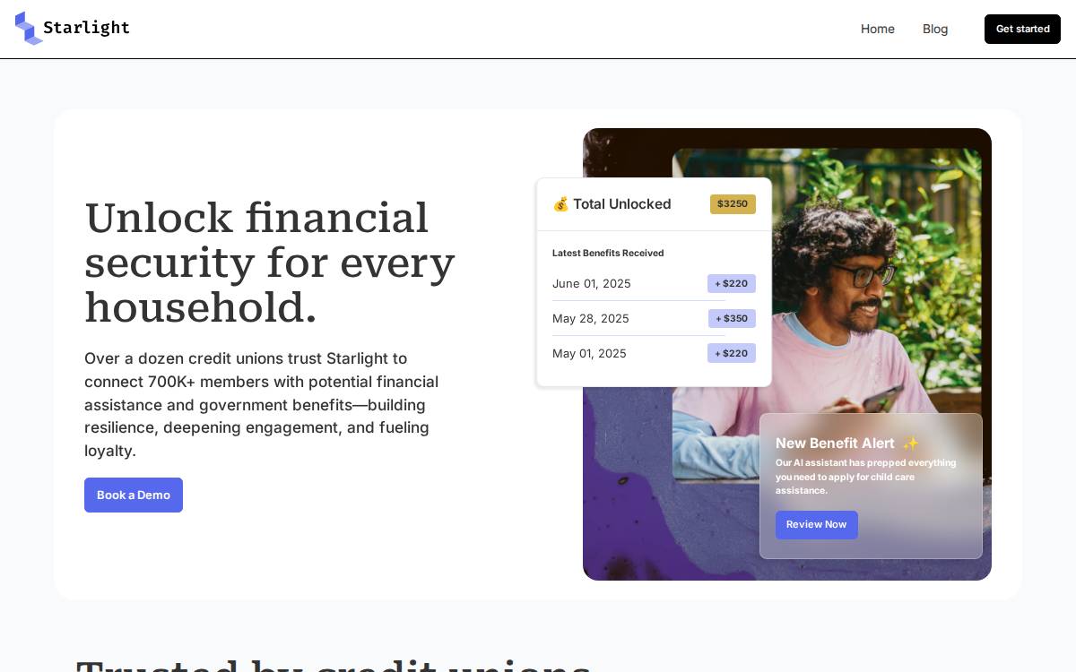 Starlight website preview