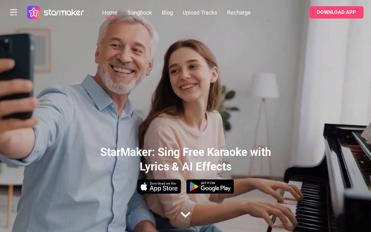 starmaker website preview