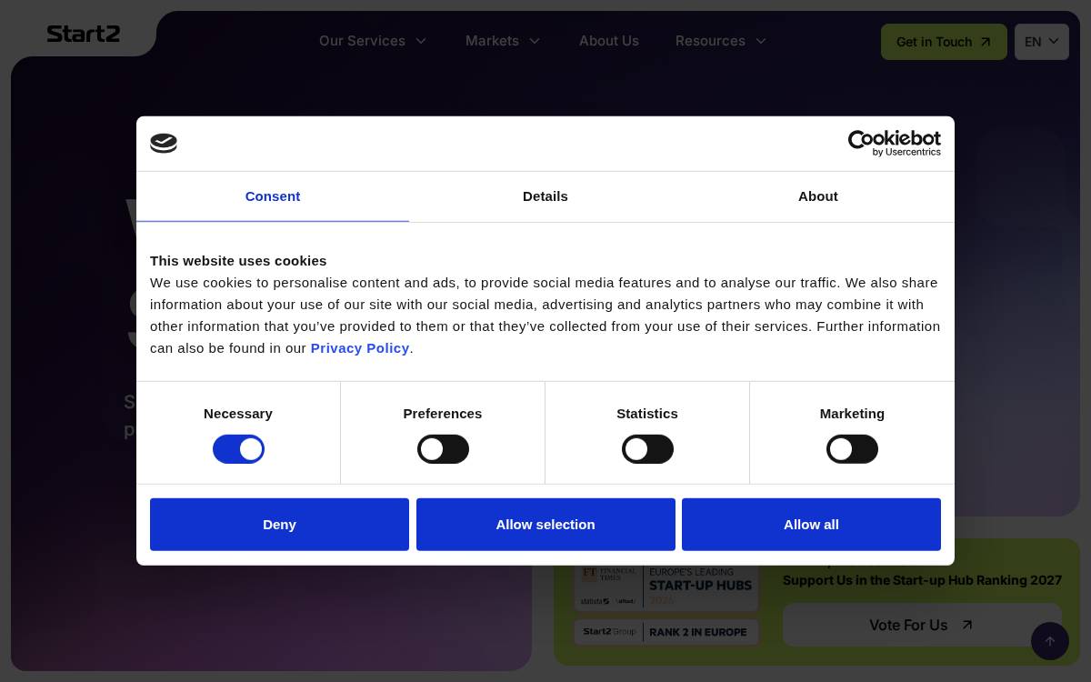 Start2 website preview
