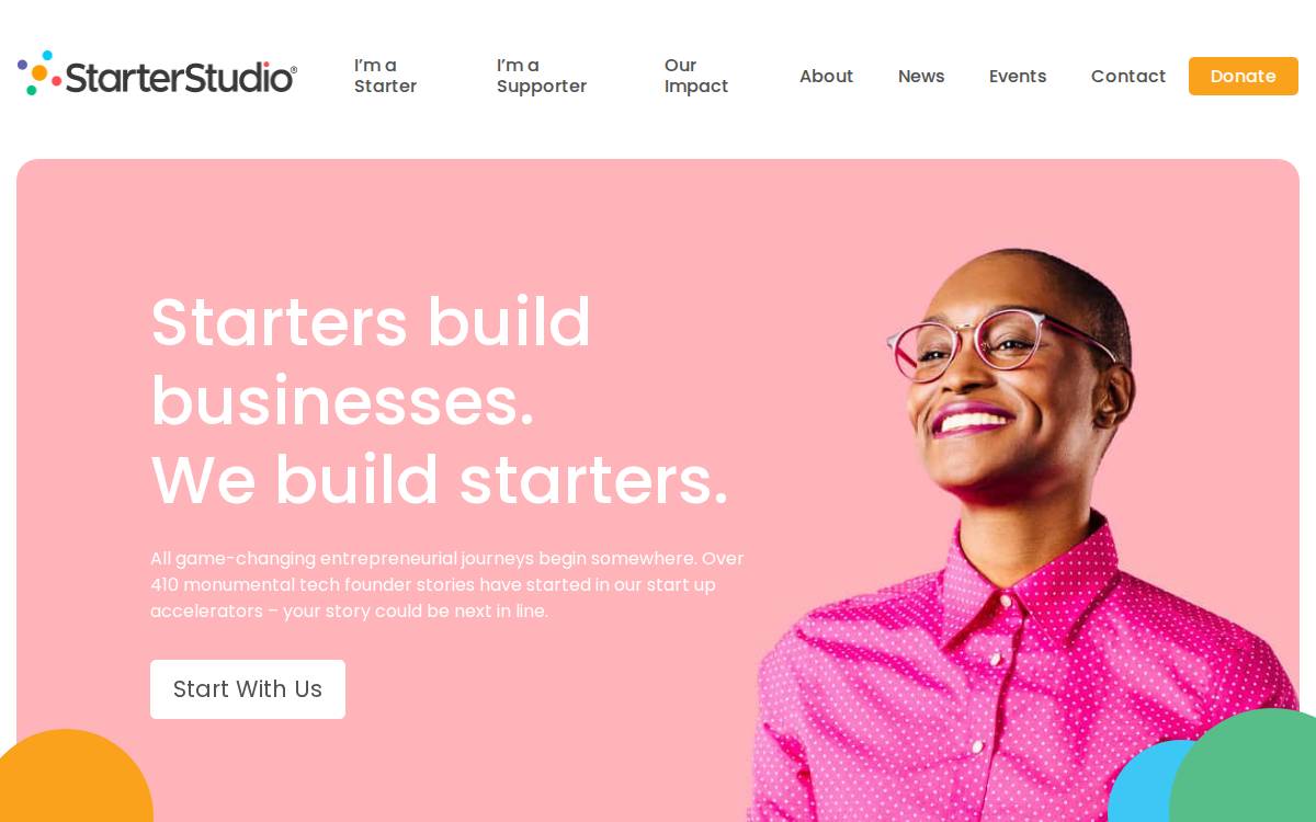 Starter Studio website preview