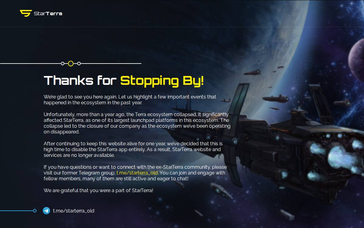 StarTerra website preview