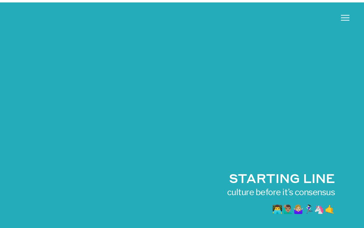 Starting Line website preview
