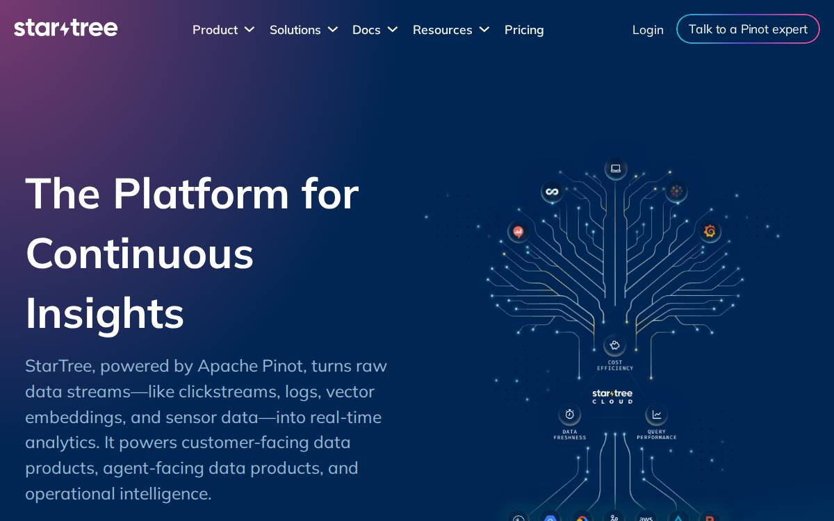 StarTree website preview