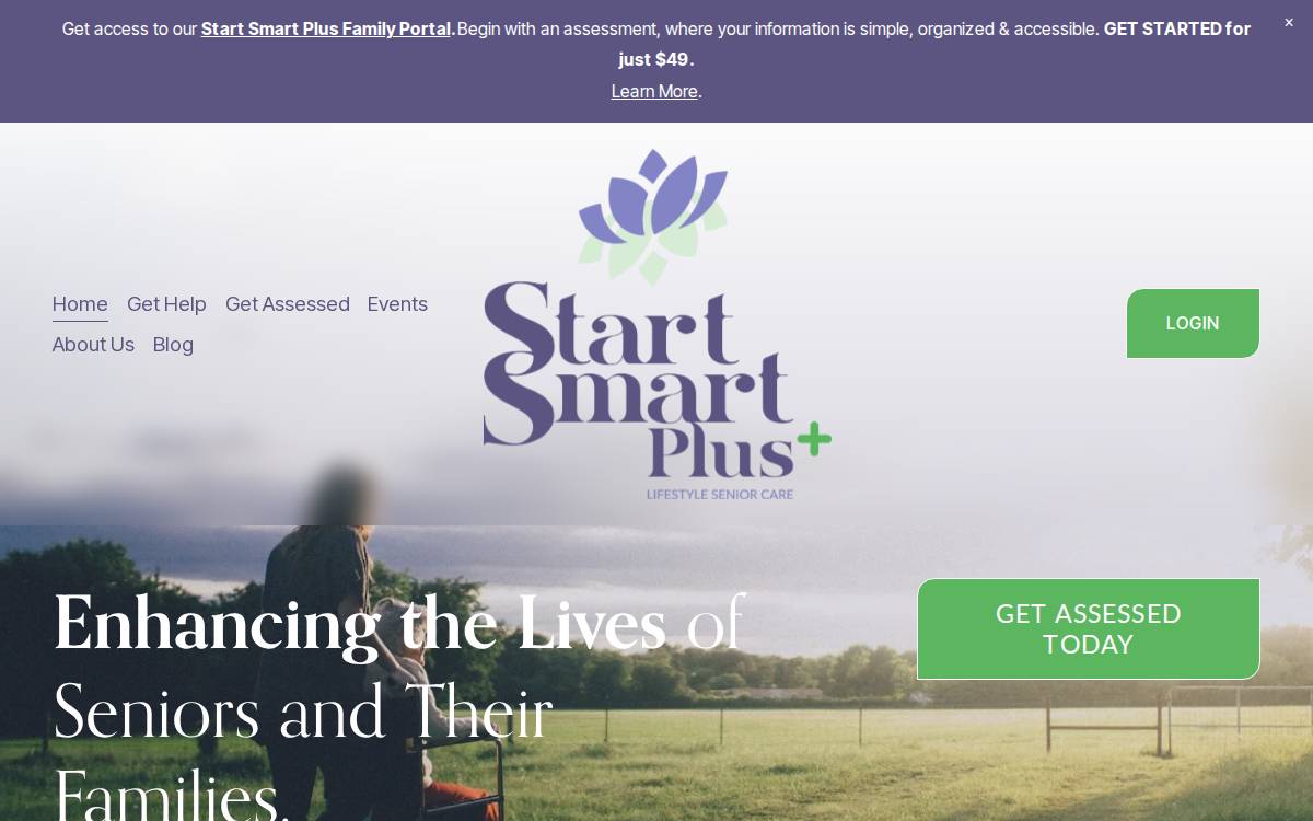 Startsmartplus website preview