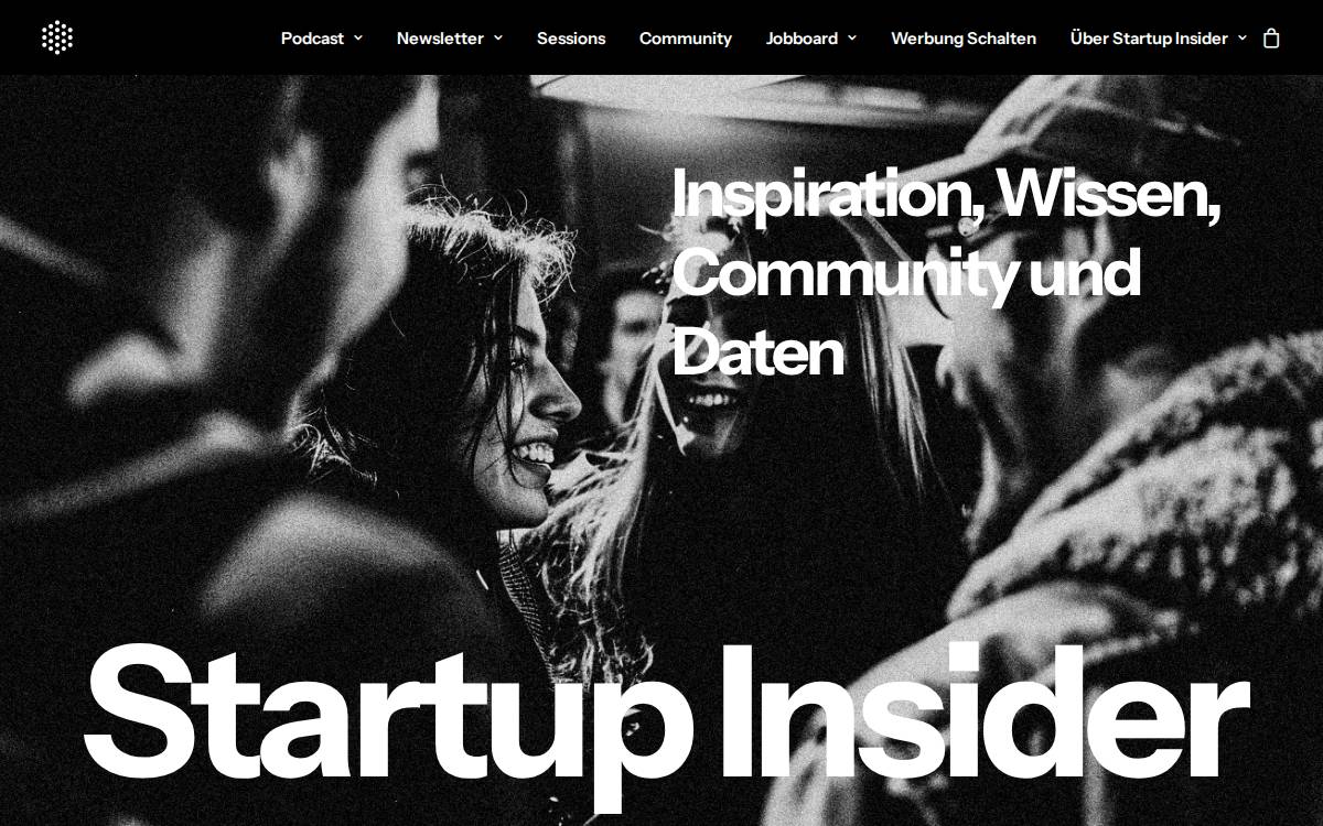 Startup Insider website preview