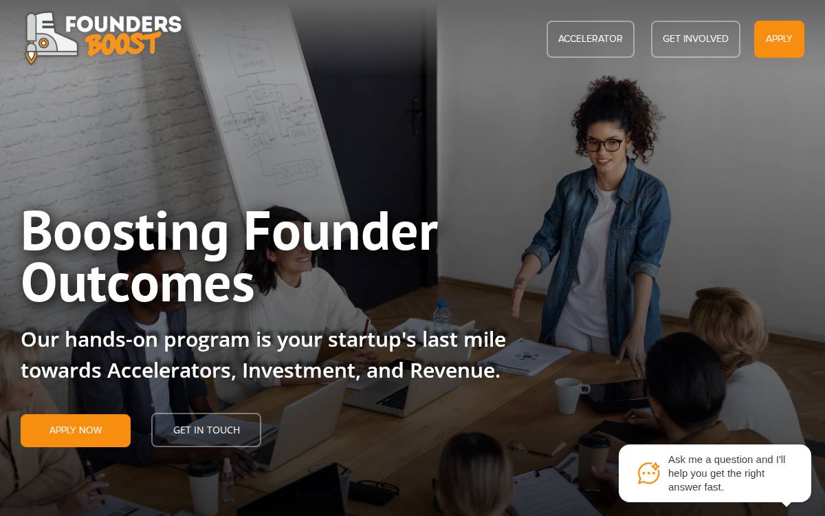 Startupboost website preview