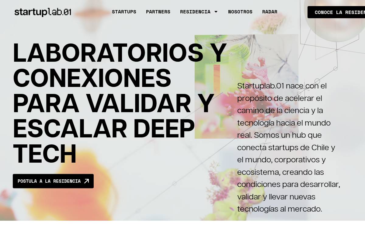 startuplab.01 website preview