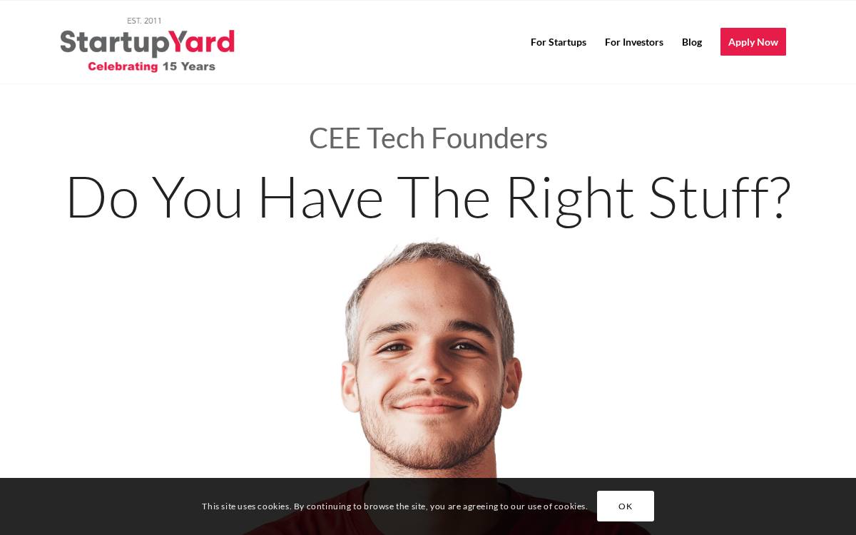 StartupYard website preview