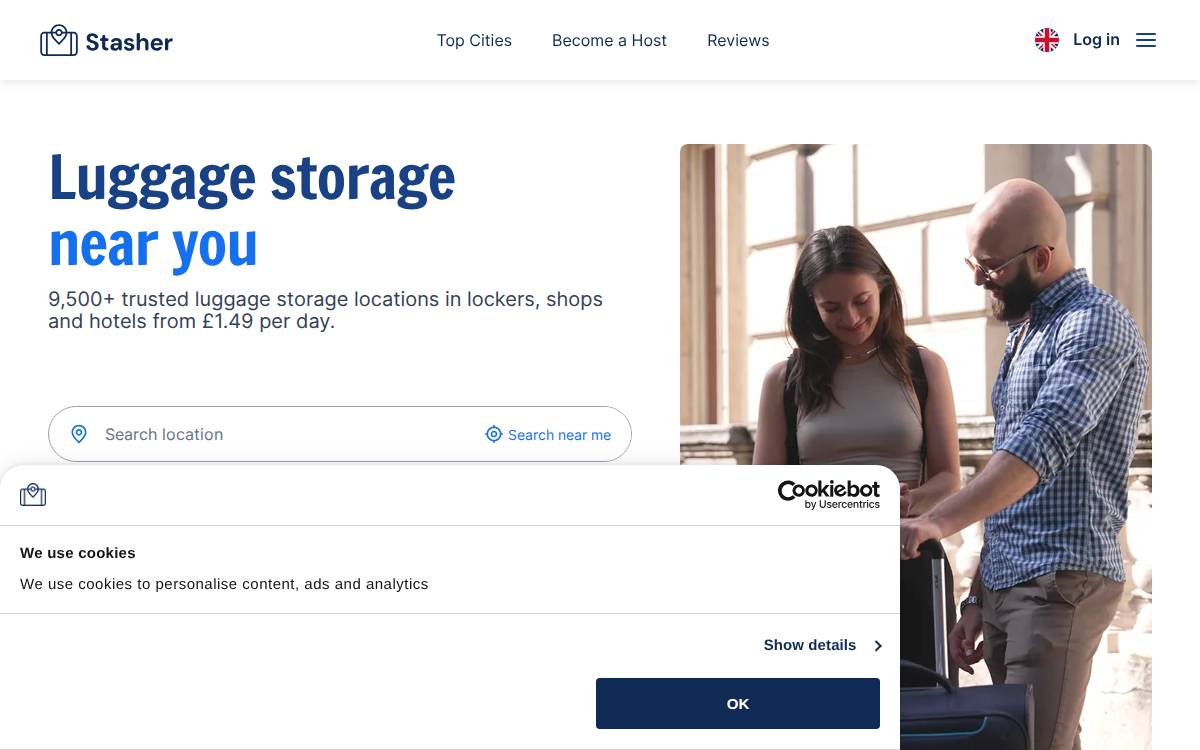 Stasher website preview