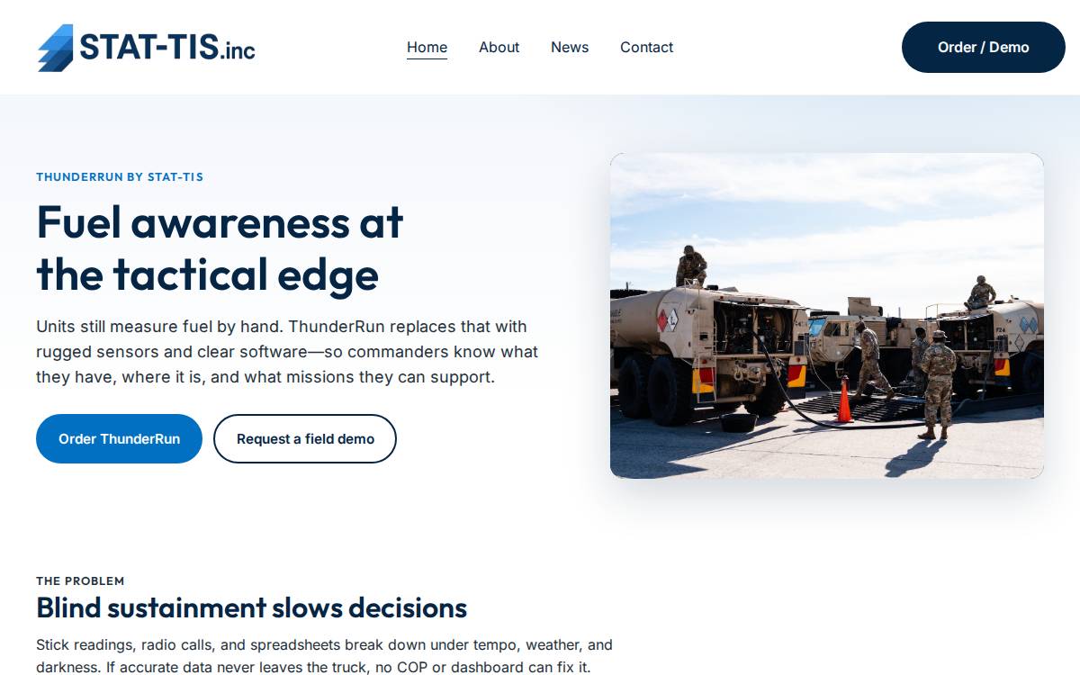 Stat Tis website preview