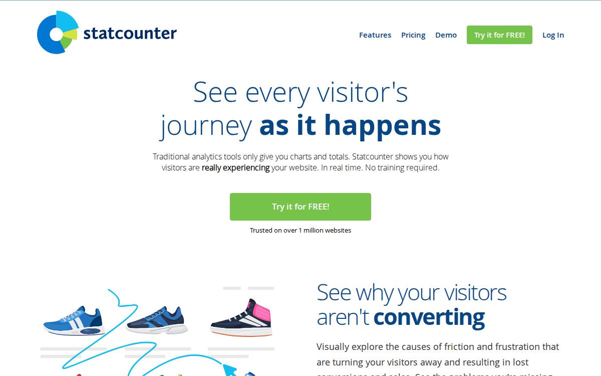 Statcounter website preview