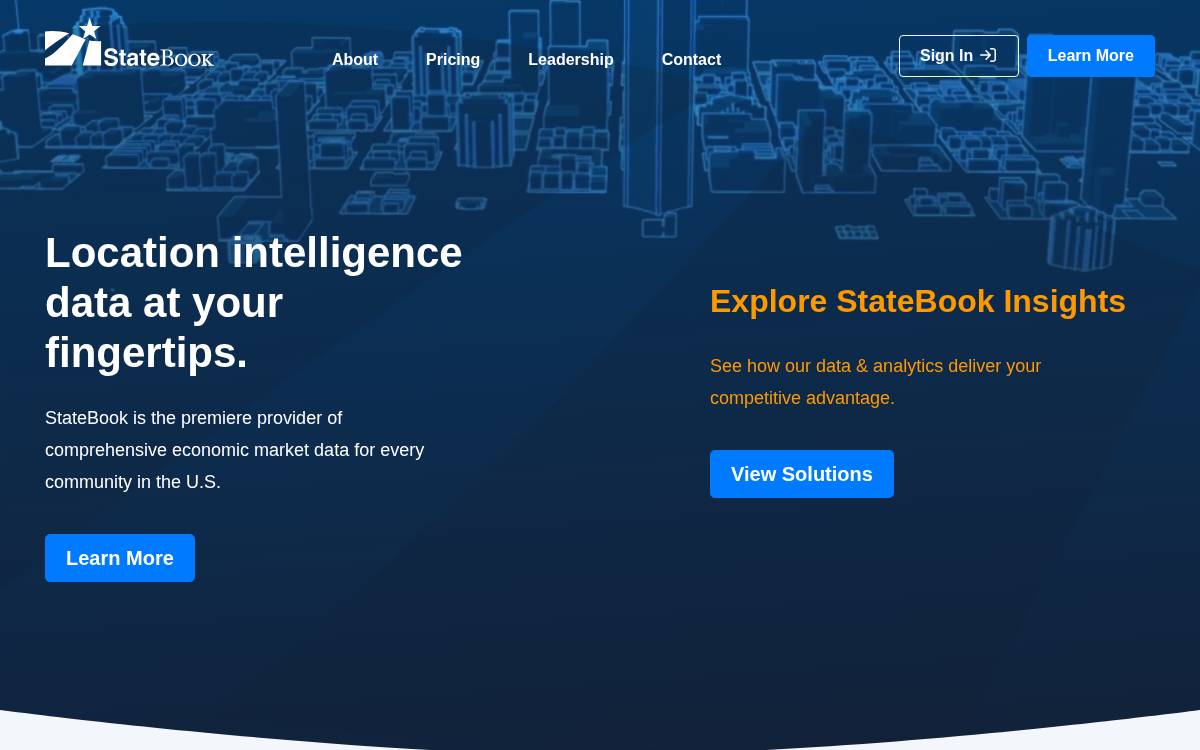 Statebook website preview