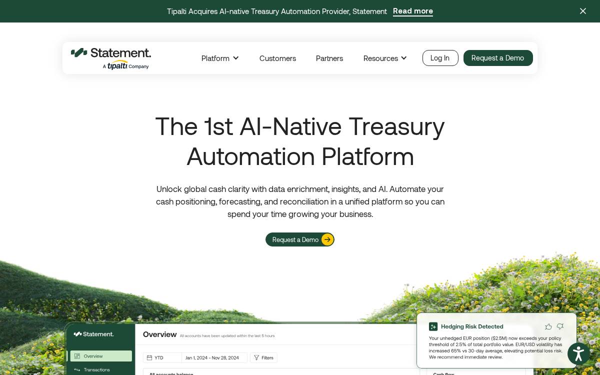 Statement website preview