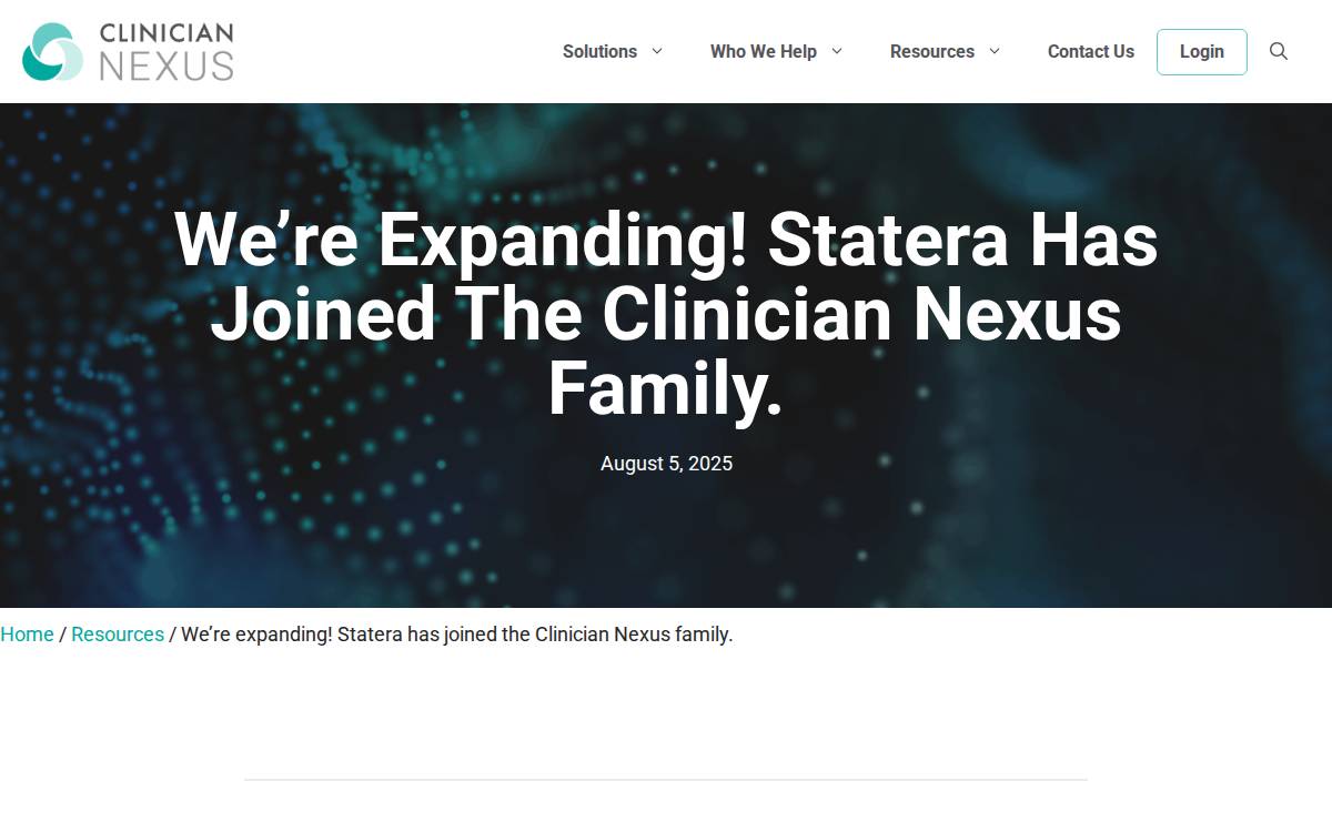 Statera website preview