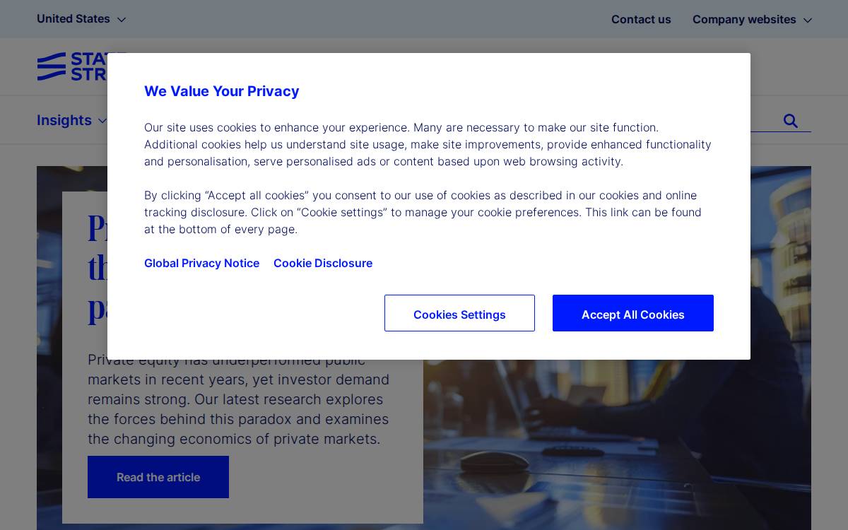 Statestreet website preview