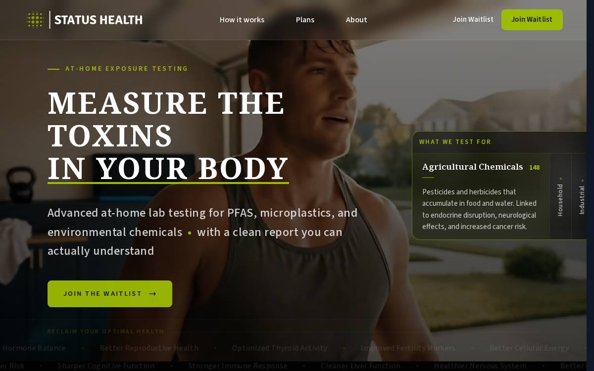 Status Health website preview