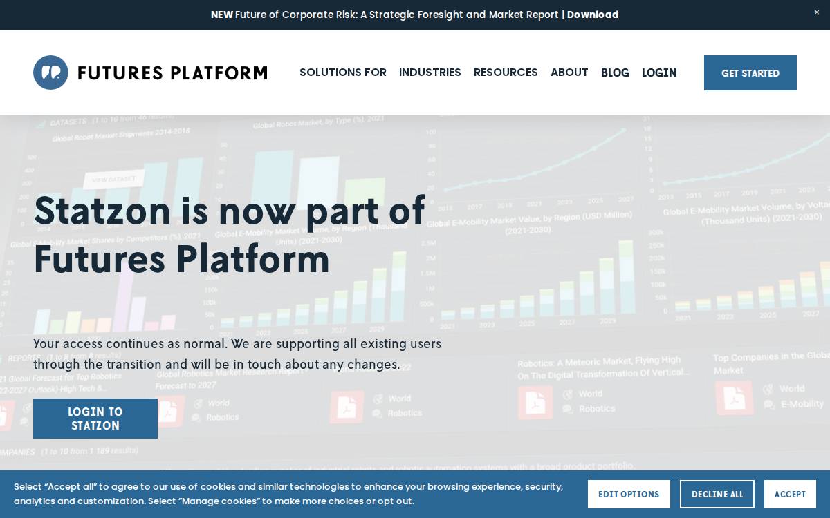 Statzon website preview