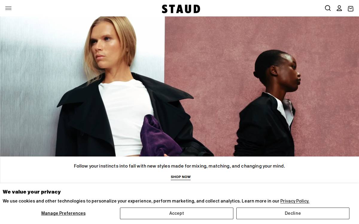Staud website preview