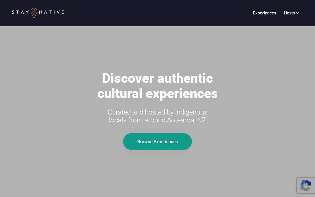 Stay Native website preview