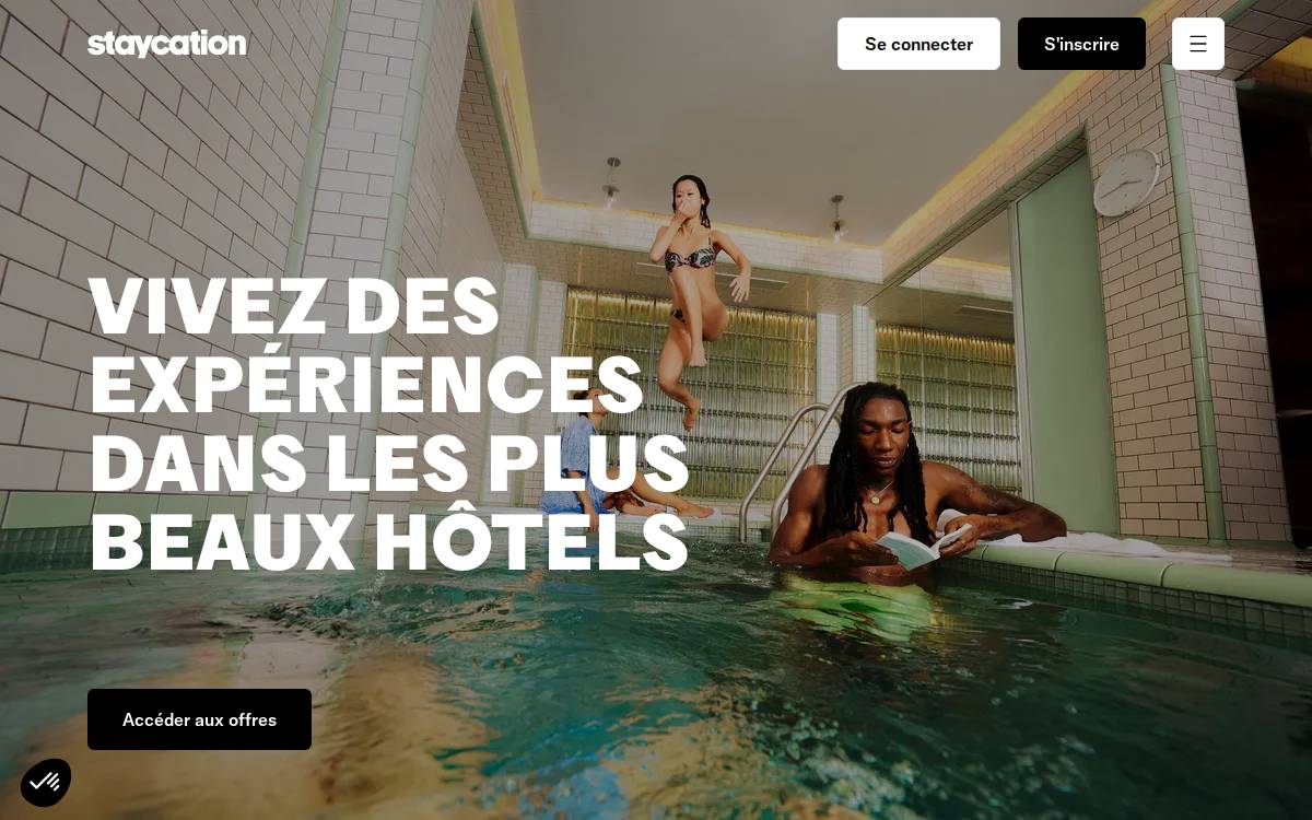 Staycation website preview