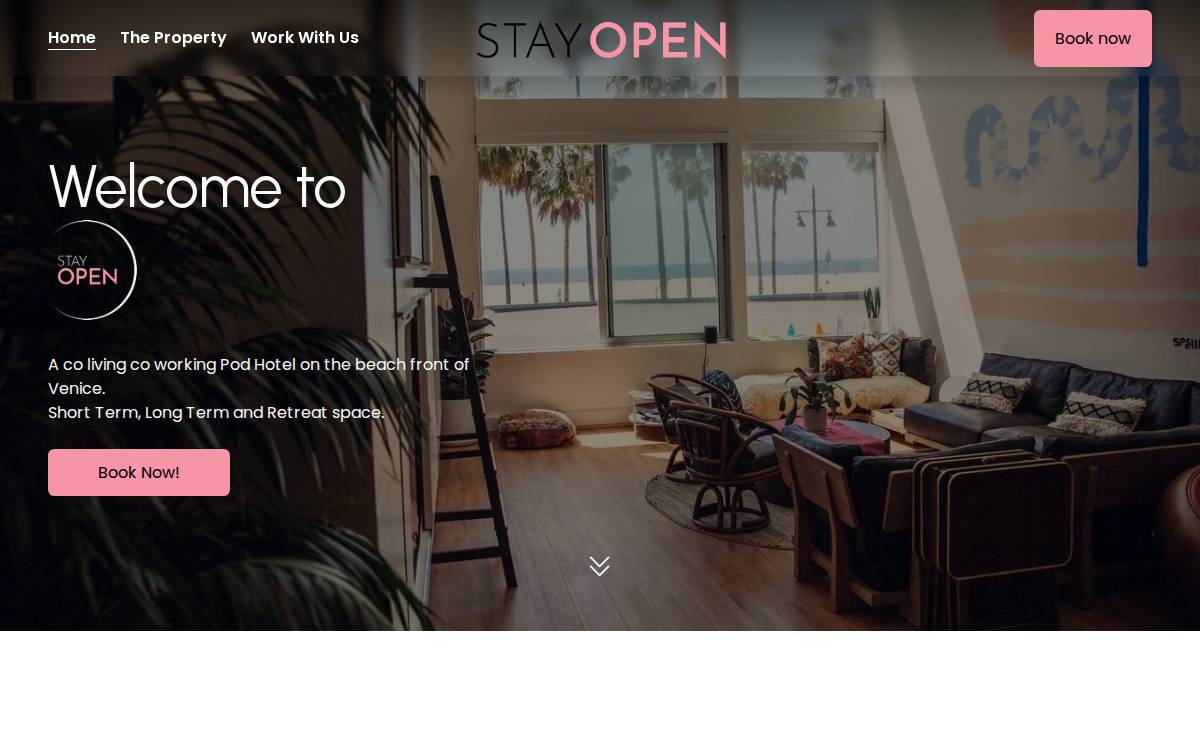 Stayopen website preview