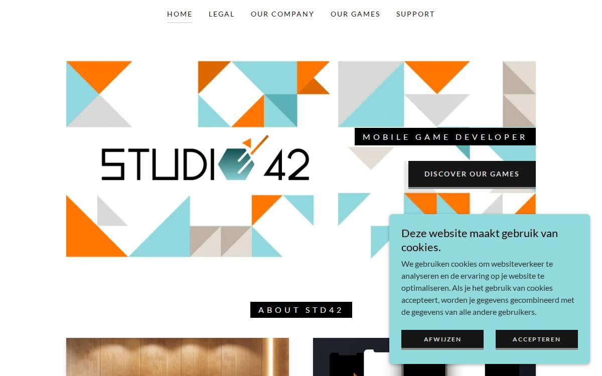 Std42 website preview