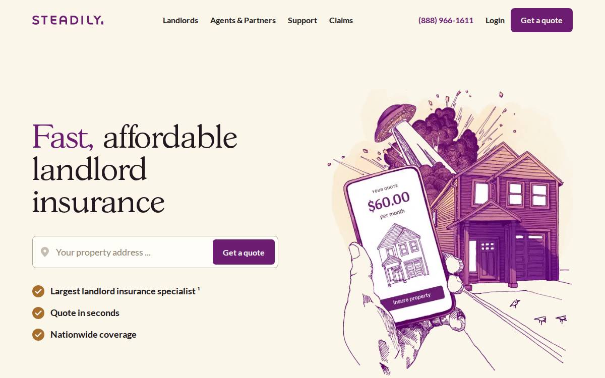 Steadily website preview