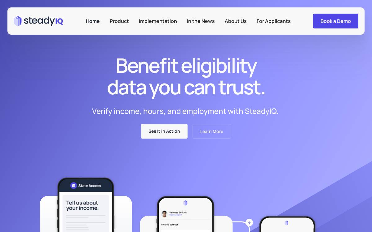 Steady website preview