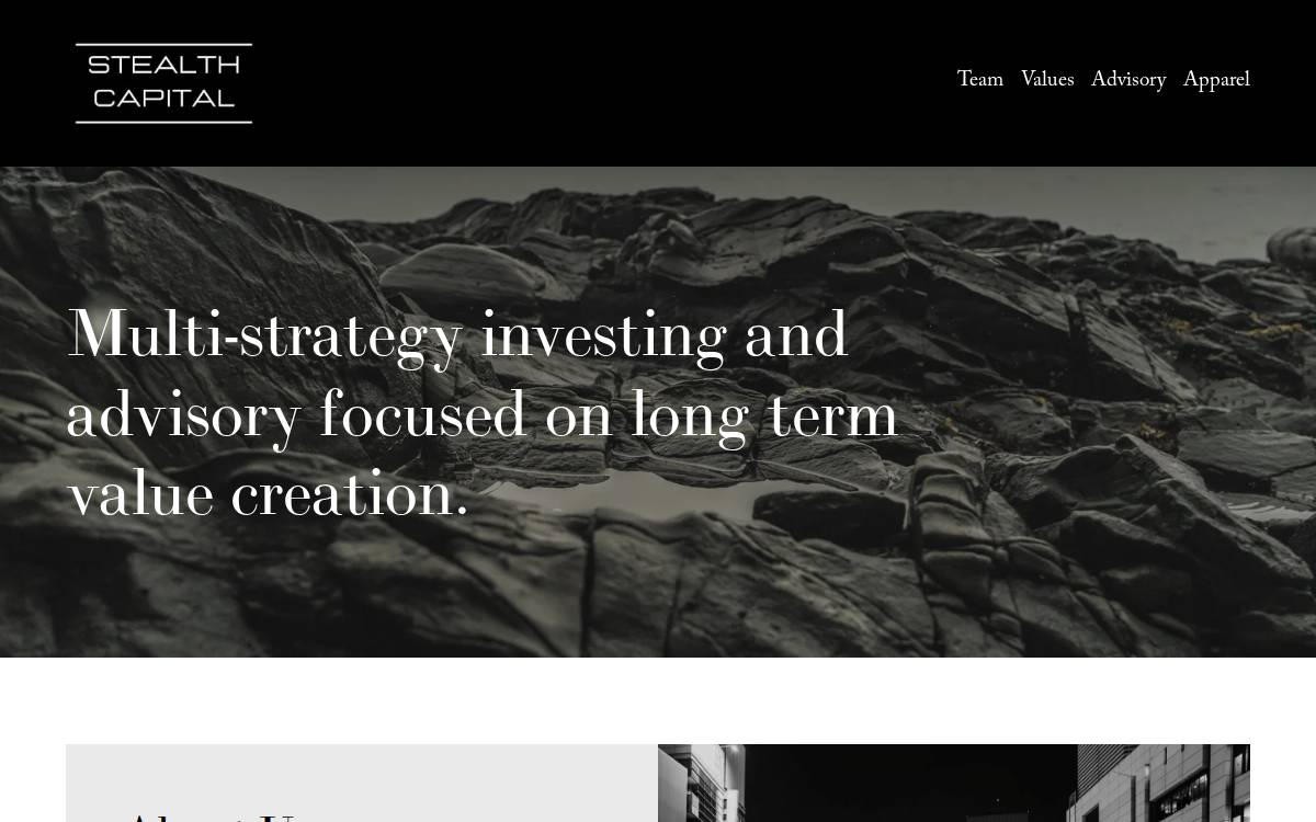 Stealth Capital website preview
