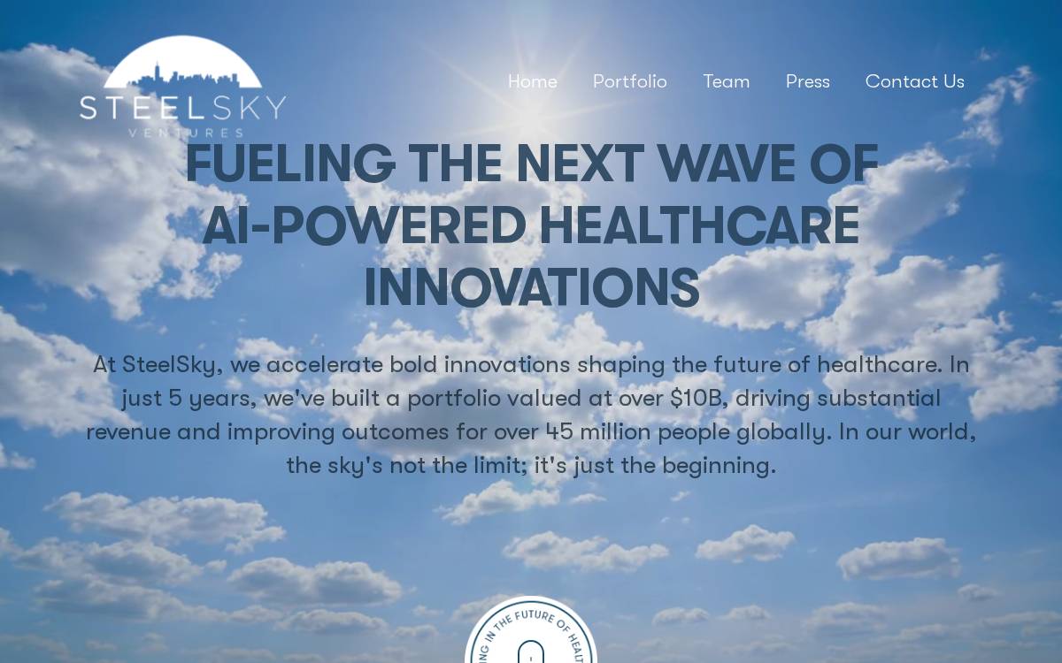 Steelskyventures website preview