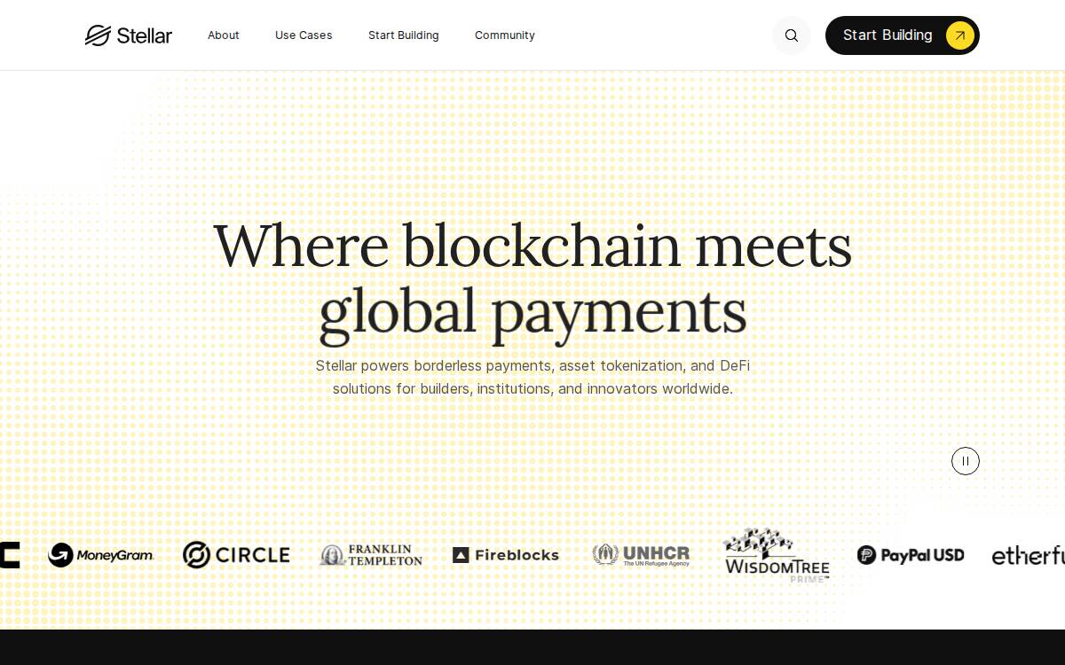 Stellar website preview
