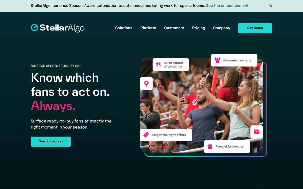 StellarAlgo website preview