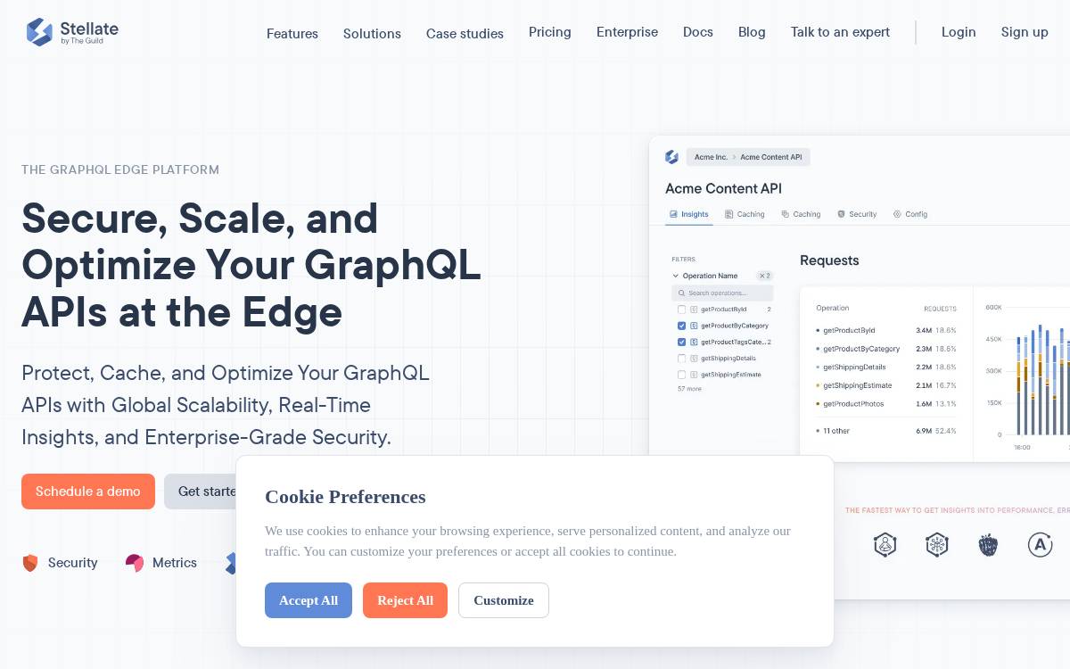 Stellate website preview