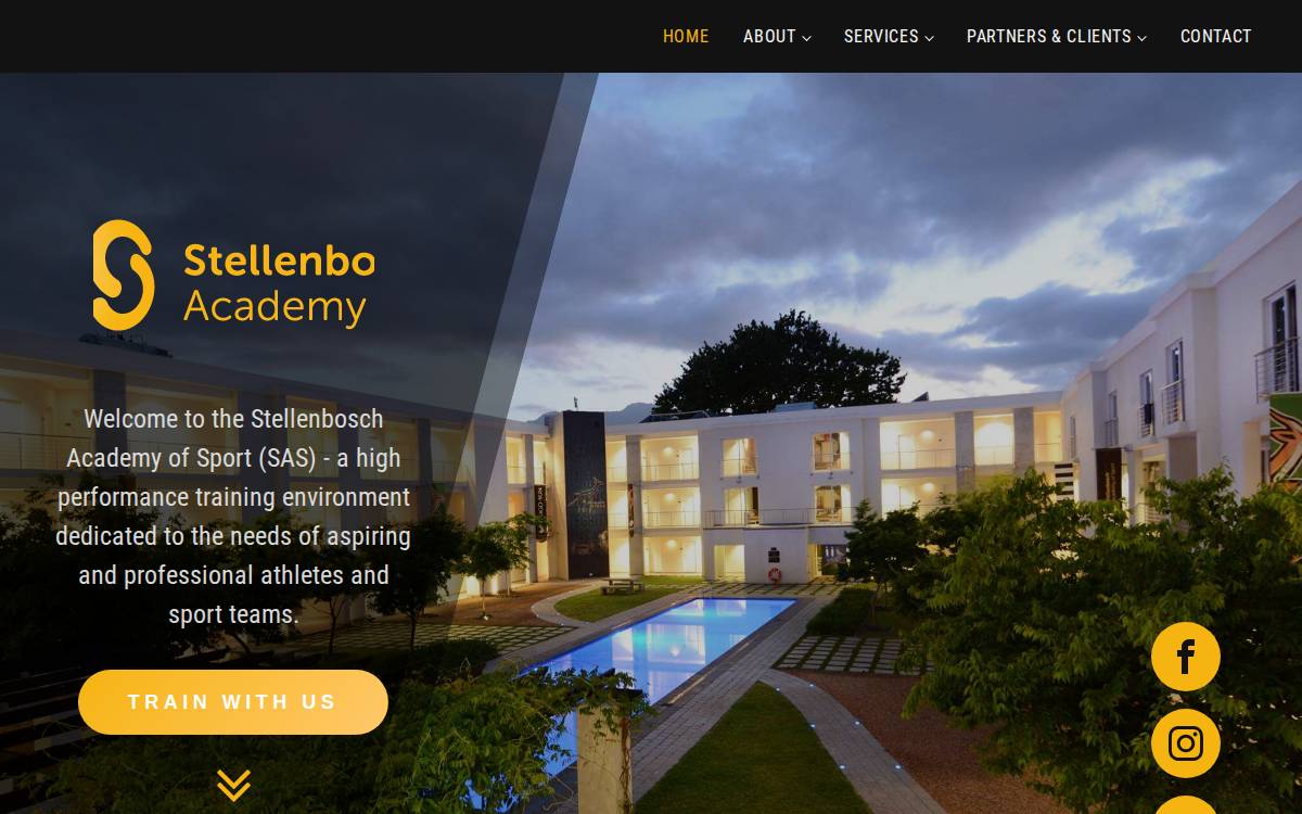 Stellenbosch Academy of Sport Proprietary Limited website preview
