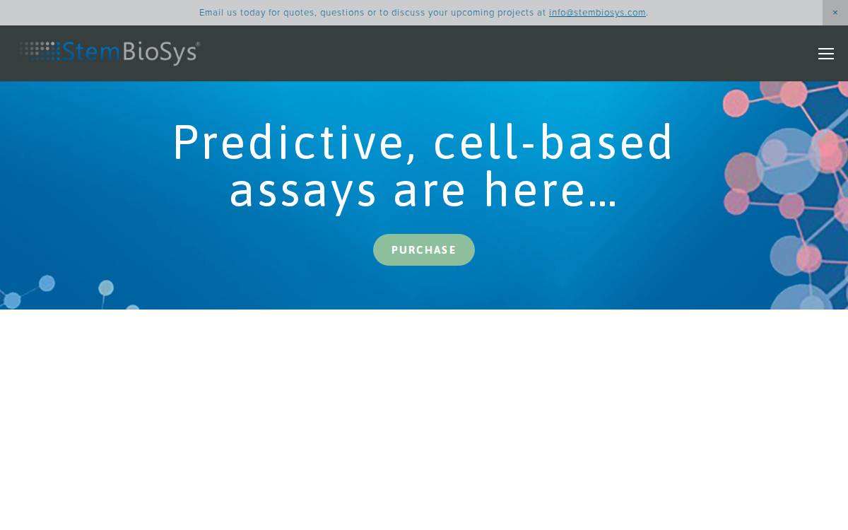 StemBioSys website preview
