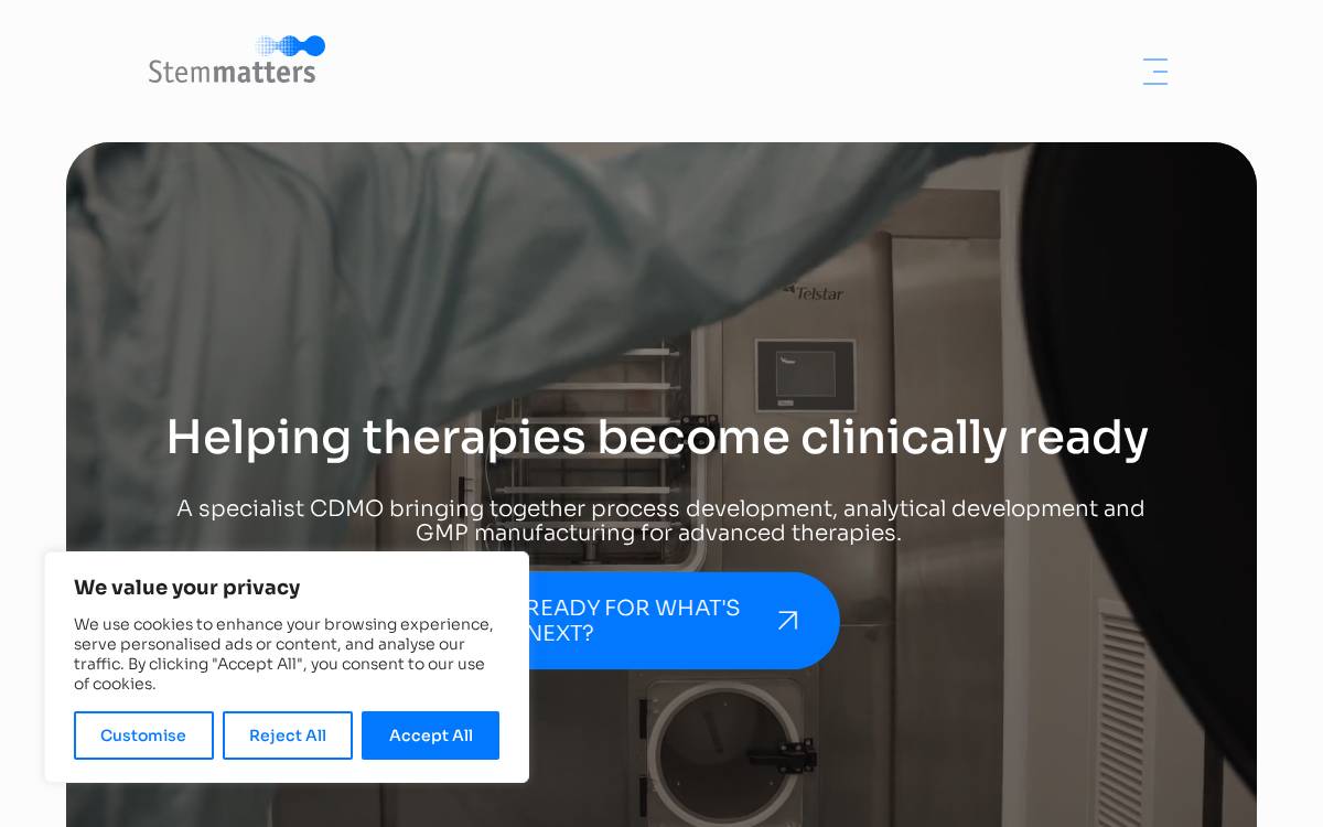 Stemmatters website preview