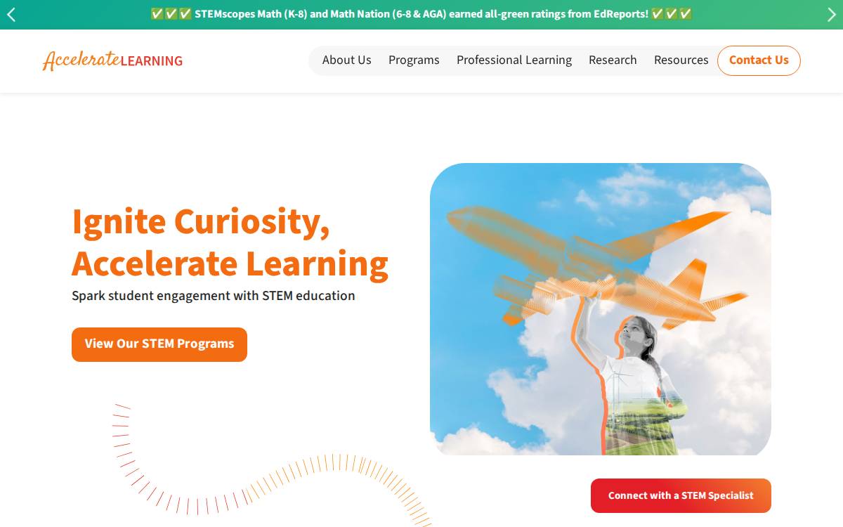 Stemscopes website preview