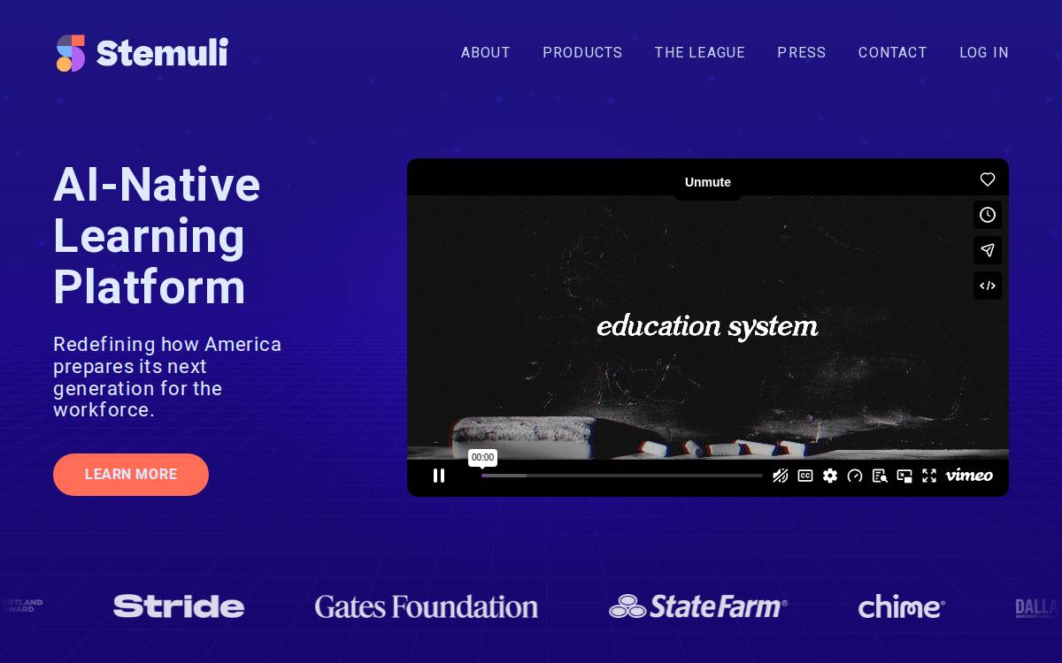 Stemuli website preview