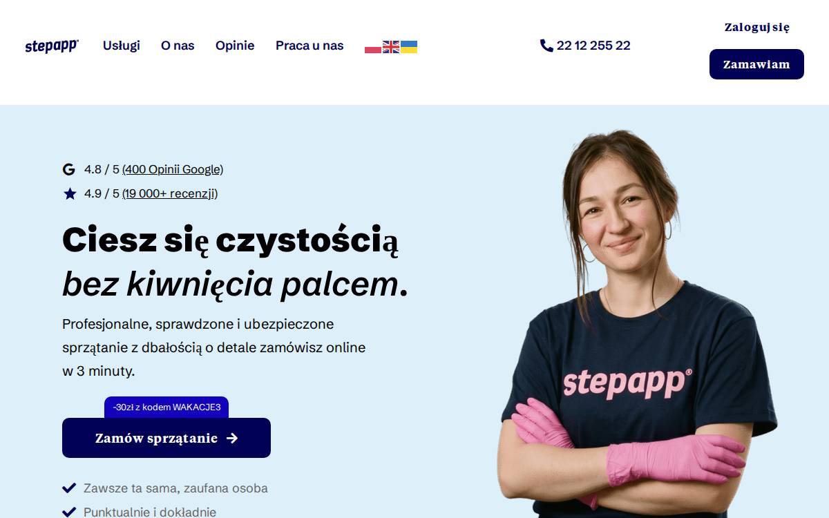 Stepapp website preview