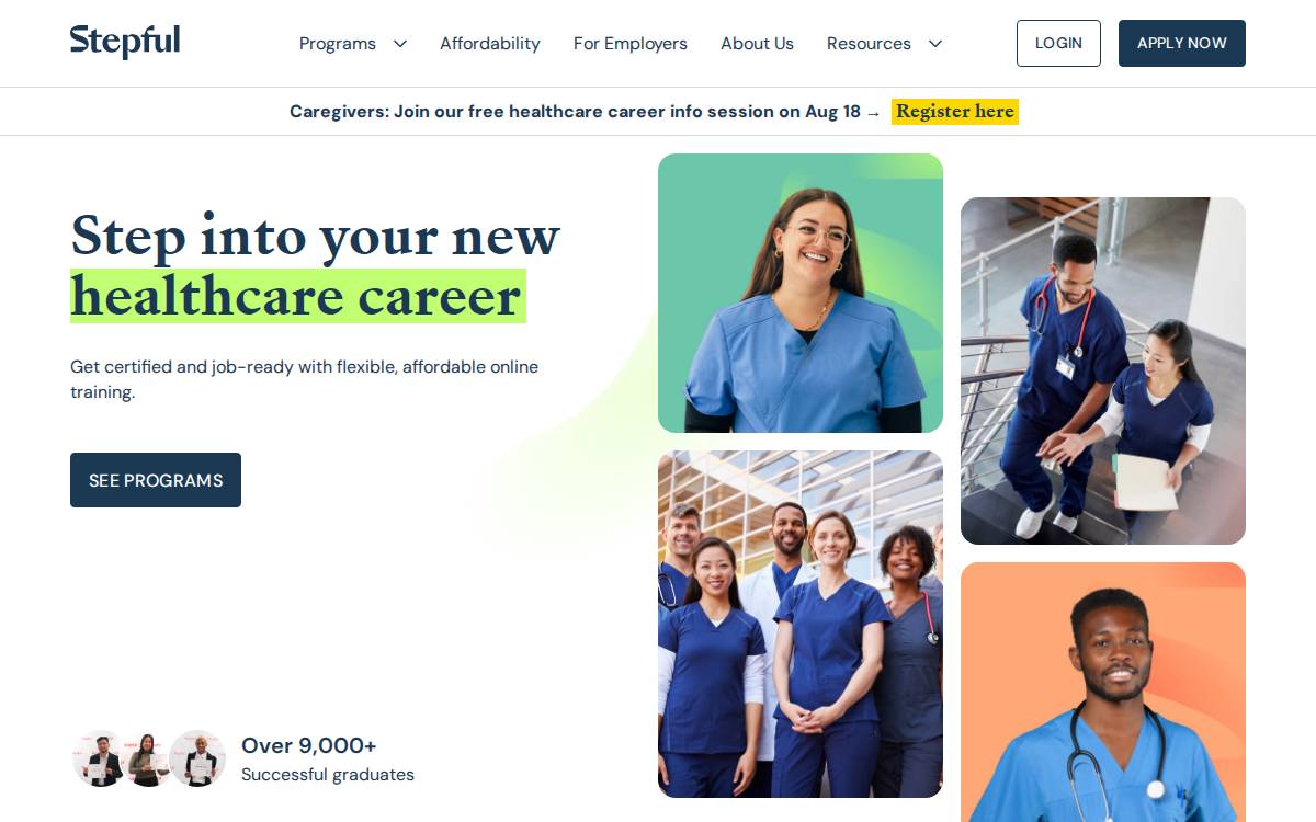 Stepful website preview