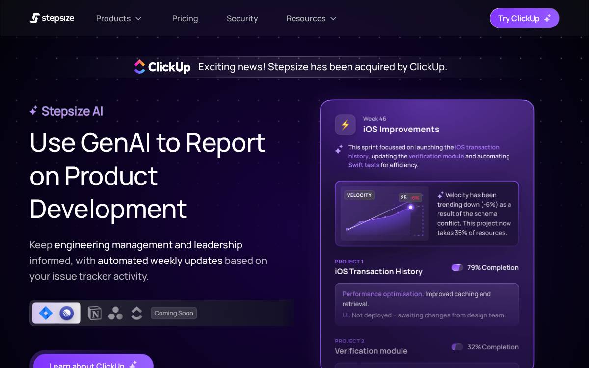 Stepsize website preview