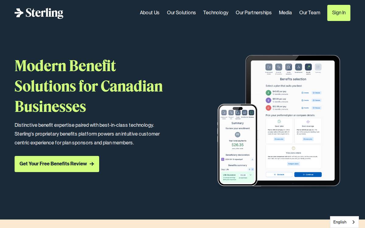 Sterlingcapitalbrokers website preview
