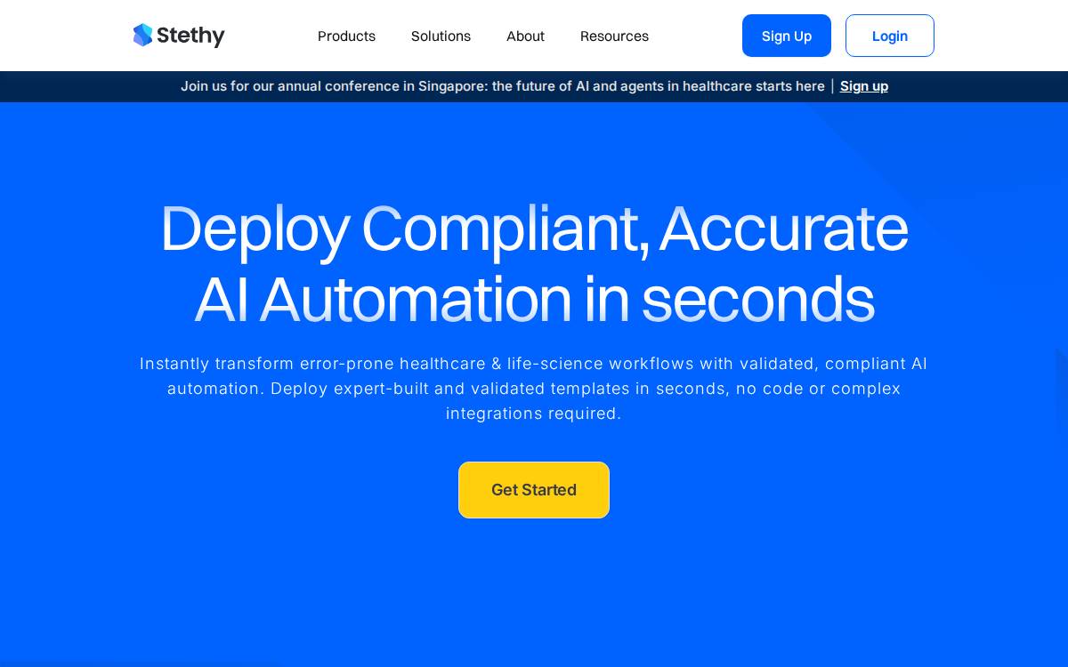 Stethy website preview