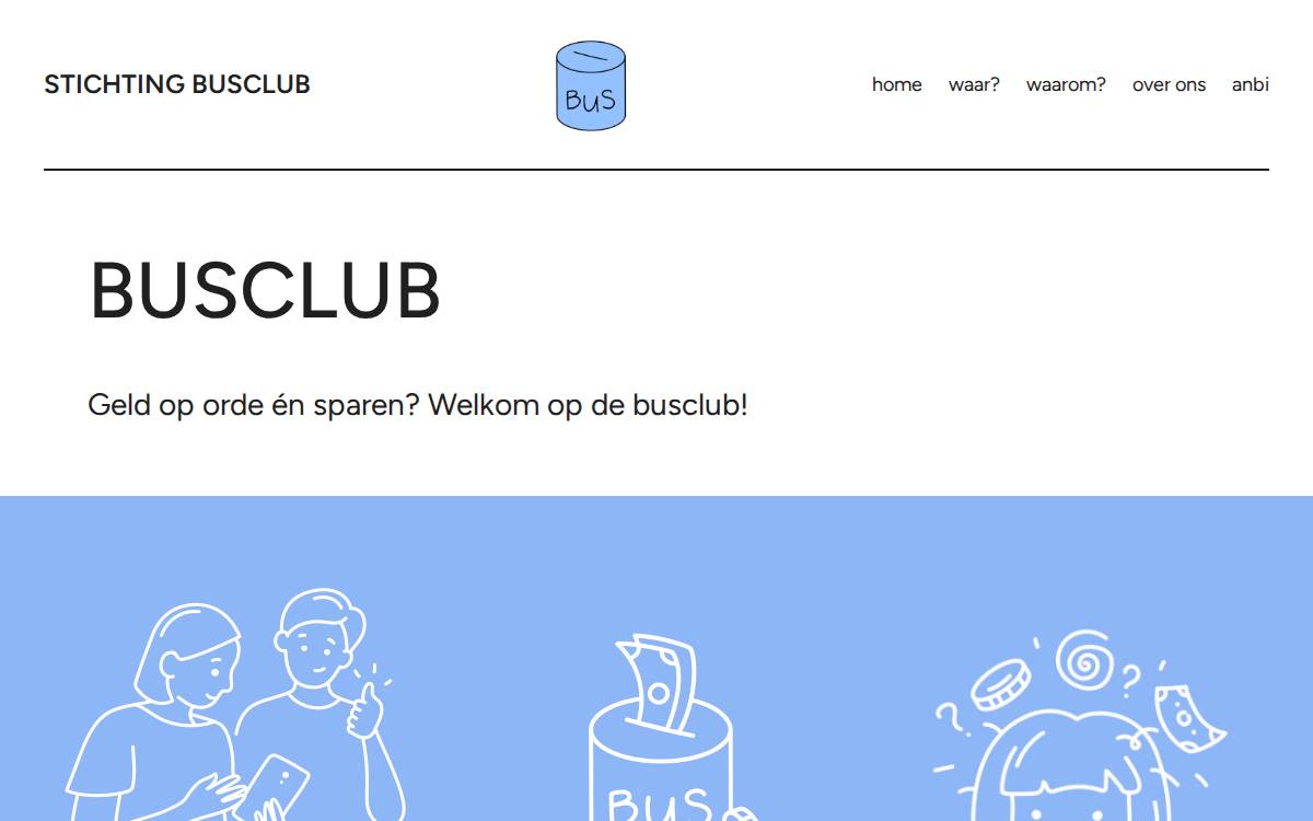Stichting Busclub website preview