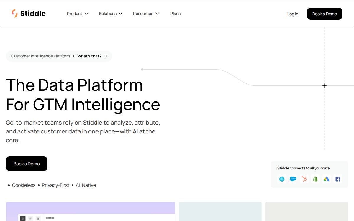 Stiddle, Inc. website preview