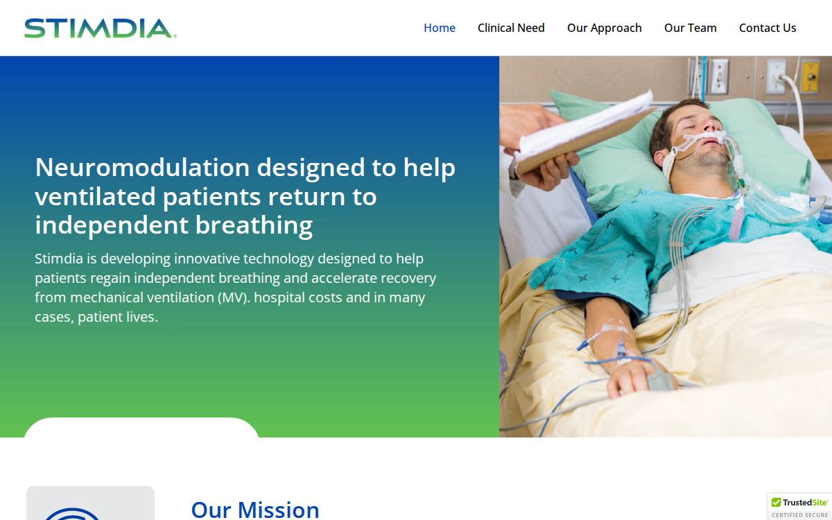 Stimdia Medical website preview