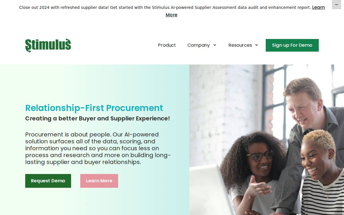 Stimulus website preview
