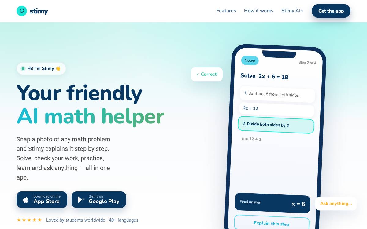 Stimy website preview