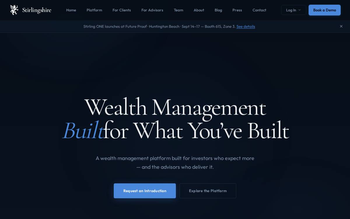 Stirlingshire Investments website preview