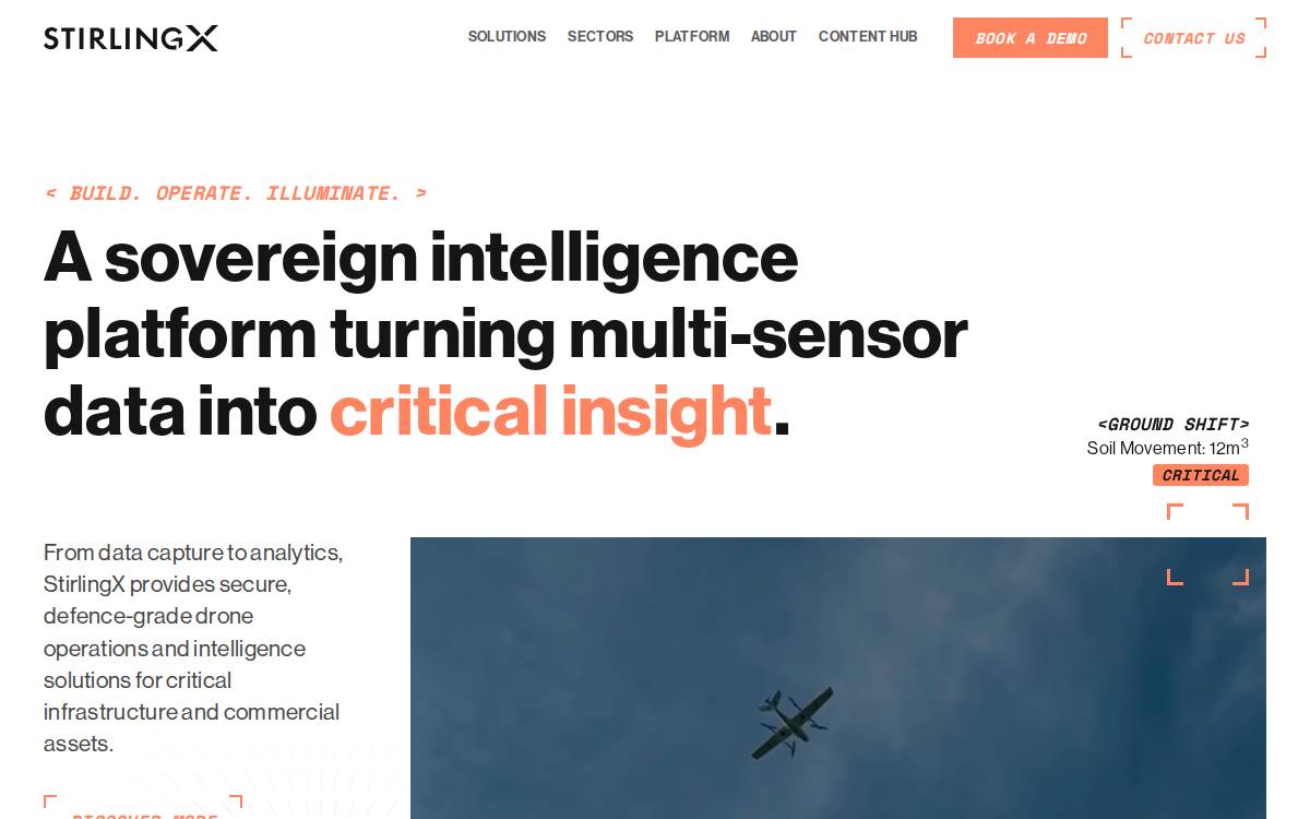 StirlingX website preview